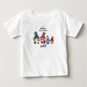 T-shirt Pour Bébé Famille Personnalisée Bébé Famille Gnomes fille bé