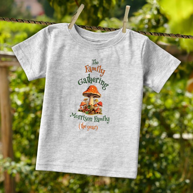 T-shirt Pour Bébé Famille Rétro Personnalisée Fille Garçon Réunion d (Créateur téléchargé)