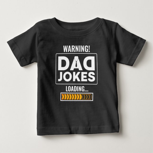 T-shirt Pour Bébé Fantastique avertissement ! Papa, Joke Téléchargem (Devant)