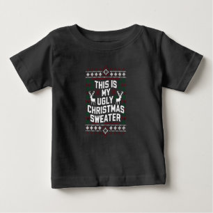 T-shirt Pour Bébé Fantastique Noël C'Est Mon Vilain Chandail De Noël