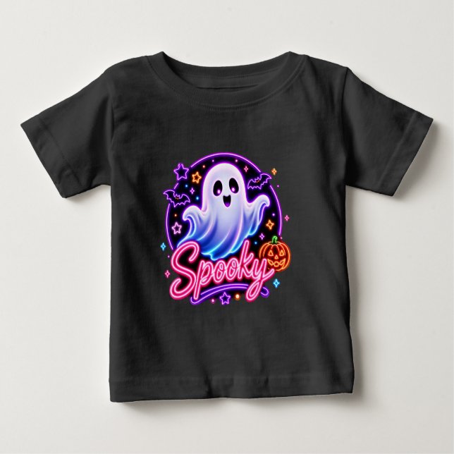 T-shirt Pour Bébé Fantôme effrayant (Devant)