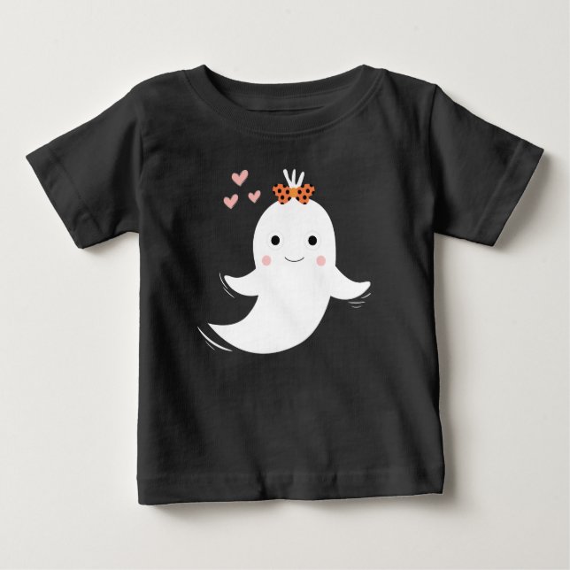 T-shirt Pour Bébé Fantôme mignon (Devant)