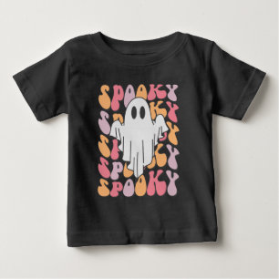 T-shirt Pour Bébé Fantôme rétro éffrayant