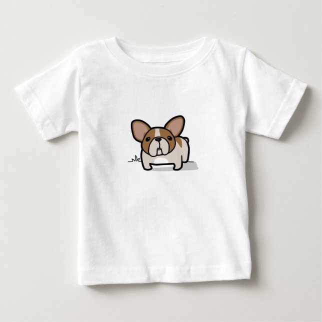 T-shirt Pour Bébé Faon Frenchie pie (Devant)