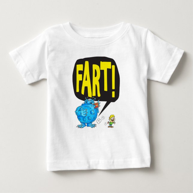 T-shirt Pour Bébé FART (blanc) (Devant)