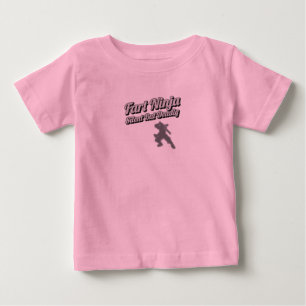 T-shirt Pour Bébé Fart Ninja Silencieux Mais Chemise Mortelle