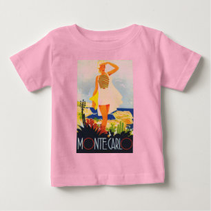T-shirt Pour Bébé Fashion Girl Monte Carlo Beach Voyage
