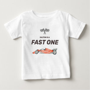T-shirt Pour Bébé Fast One Race Voiture Premier Anniversaire Toddler