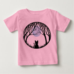T-shirt Pour Bébé Fat Chat bébé Chemise Chat Noir Chat Art Toddler C