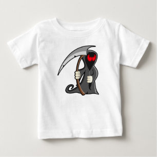 T-shirt Pour Bébé Faucheuse gothique Halloween de bande dessinée