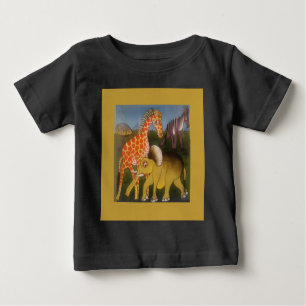 T-shirt Pour Bébé Faune Africaine Majestueuse : Une Belle Peinture.