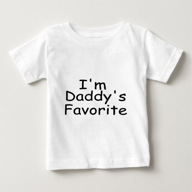 T-shirt Pour Bébé Favori de Daddys (Devant)