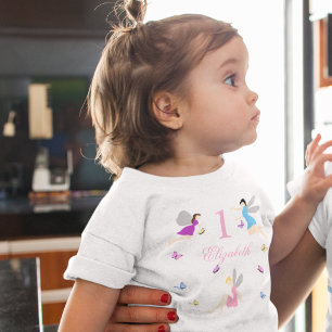T-shirt Pour Bébé Fée pour la première année de la petite fille