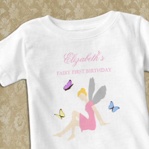 T-shirt Pour Bébé Fée premier anniversaire fille