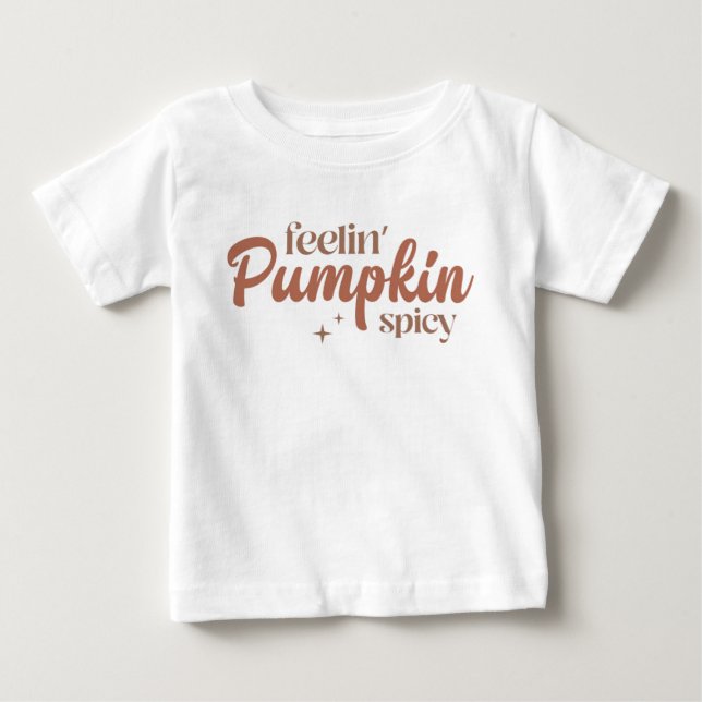 T-shirt Pour Bébé Feelin Citrouille épicé (Devant)