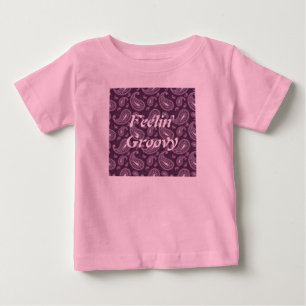 T-shirt Pour Bébé Feelin Paisley pourpre super