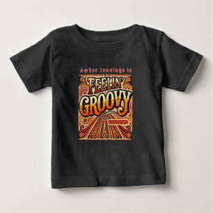 T-shirt Pour Bébé Feelin Super Toddler Personnalisé Retro les années