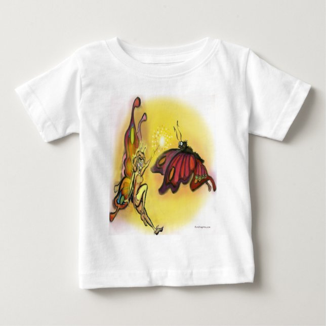 T-shirt Pour Bébé Féerie orange (Devant)