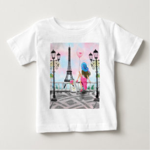 T-shirt Pour Bébé Femme À Paris T-Shirt Bébé - Tour Eiffel
