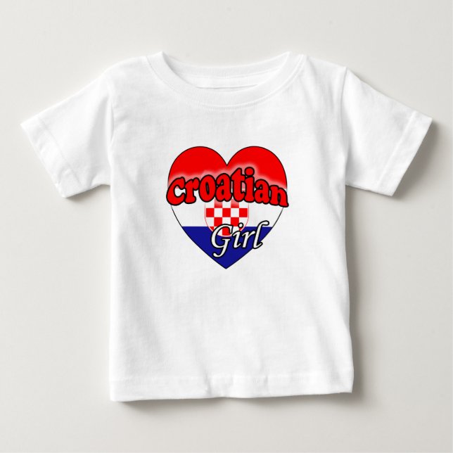 T-shirt Pour Bébé Femme croate (Devant)