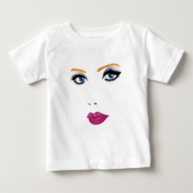 T-shirt Pour Bébé Femme de beauté visage 2 (Devant)