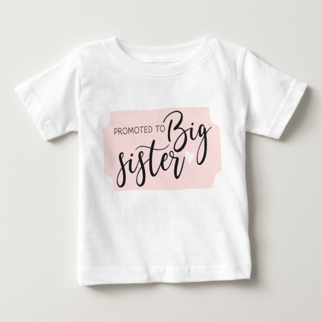 T-shirt Pour Bébé Femme: Promoted to big sister (Devant)