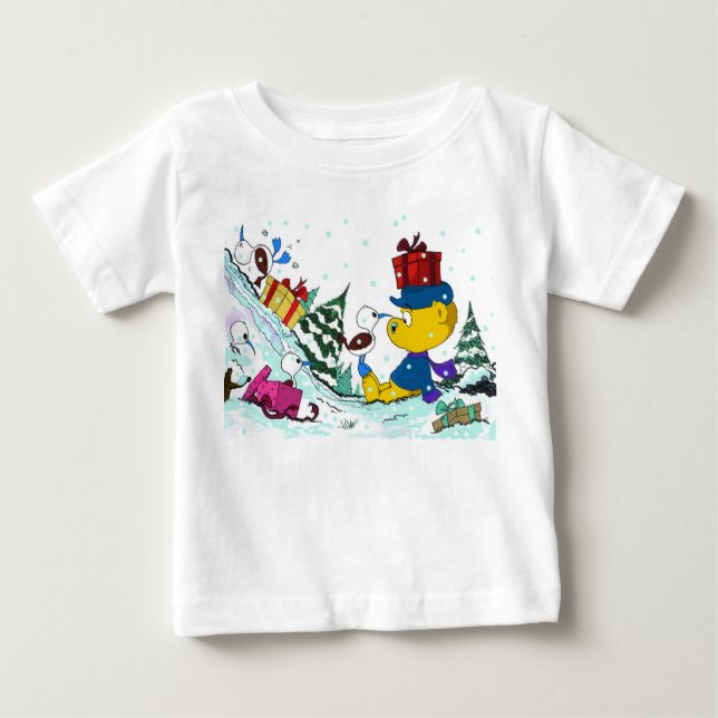 T-shirt Pour Bébé Ferald Christmas (Devant)