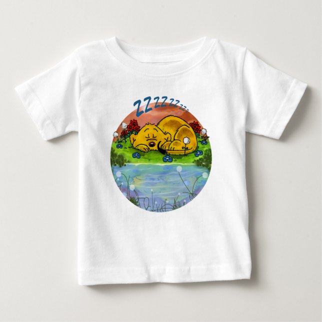 T-shirt Pour Bébé Ferald | Ferret dormant (Devant)