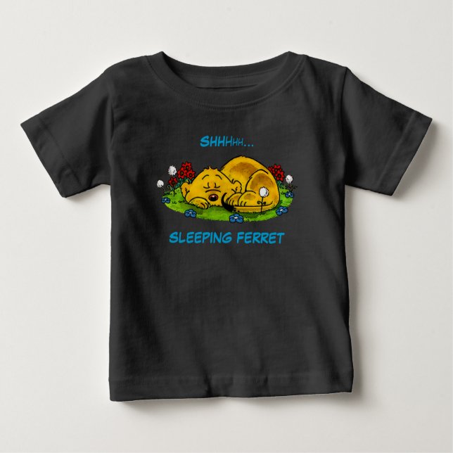 T-shirt Pour Bébé Ferald | Sac fourre-tout du furet dormant (Devant)