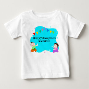 T-shirt Pour Bébé Festival thaïlandais de l'eau pour la journée de
