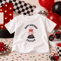 Fête d'anniversaire de 1 an pour garçon moto de co