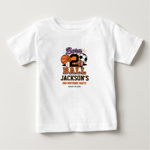 T-shirt Pour Bébé Fête d'anniversaire de 2 ans pour garçon sur le th
