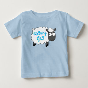 T-shirt Pour Bébé Fête d'anniversaire des moutons