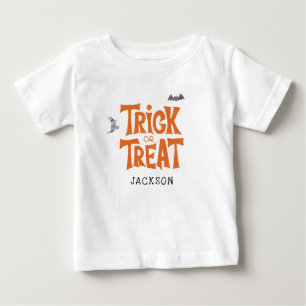 T-shirt Pour Bébé Fête d'anniversaire Halloween Trick or Treat