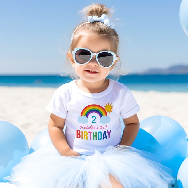 T-shirt Pour Bébé Fête d'anniversaire personnalisée pour filles avec (Créateur téléchargé)