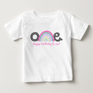 T-shirt Pour Bébé Fête d'anniversaire super mignonne de Rad Rainbow 