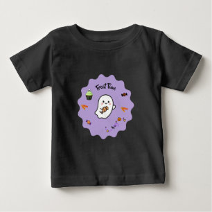 T-shirt Pour Bébé Fête de Halloween avec des friandises mignonnes