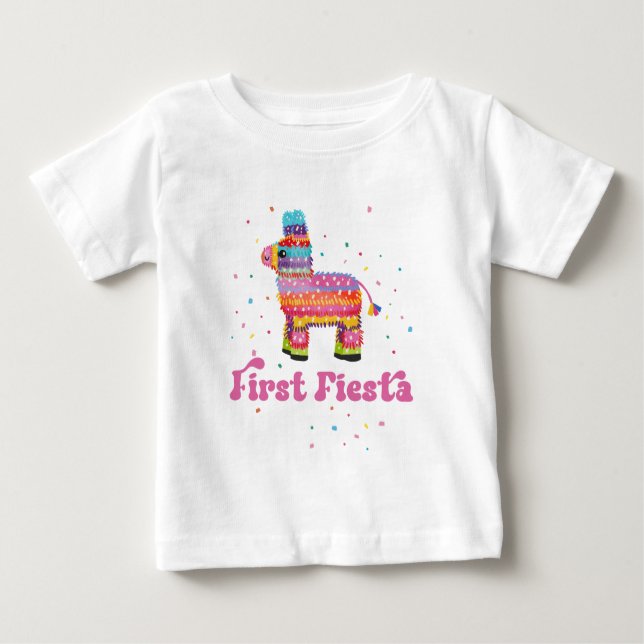 T-shirt Pour Bébé Fête de la première fille (Devant)