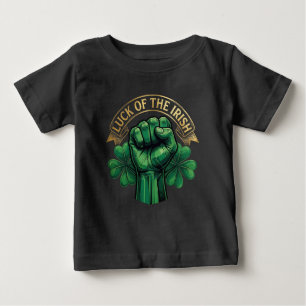 T-shirt Pour Bébé Fête de la Saint-Patrick Chance des Irlandais Poin