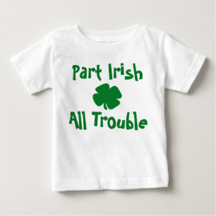 T-shirt Pour Bébé Fête de la Saint-Patrick : un peu Irlandais, tout