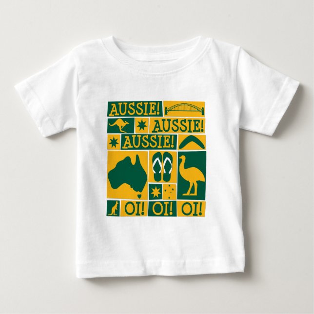 T-shirt Pour Bébé Fête de l'Australie (Devant)