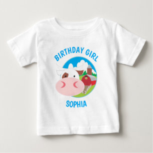 T-shirt Pour Bébé Fête des Anniversaires de enfants de la ferme de V