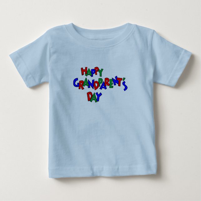 T-shirt Pour Bébé Fête des grands-parents (Devant)