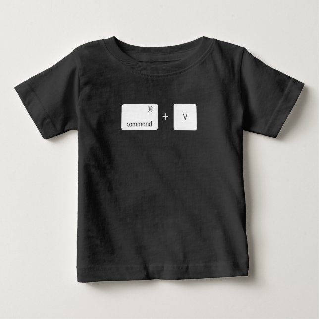 T-shirt Pour Bébé Fête des pères Copie et collage Duo Design (Devant)