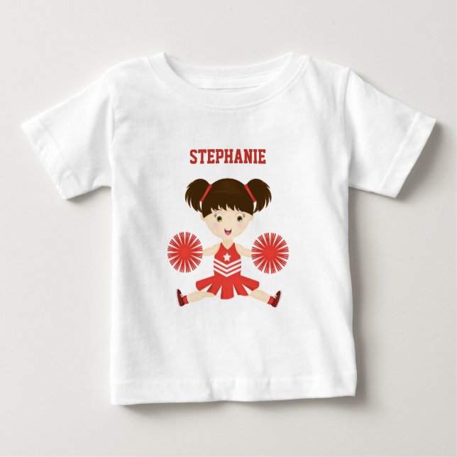 T-shirt Pour Bébé Fête des Pom-Pom Girls (Devant)