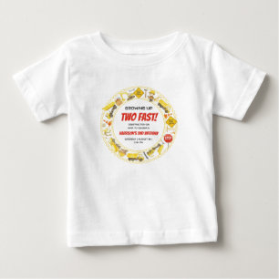 T-shirt Pour Bébé Fête du 2ème Anniversaire de Construction à l'Aqua