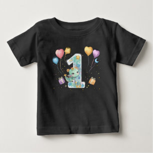 T-shirt Pour Bébé Fête Magique du Dragon – Bébé Garçon Fait Un An