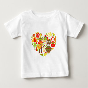 T-shirt Pour Bébé Fête mexicaine des morts Mexique