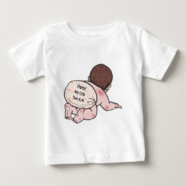 T-shirt Pour Bébé Fête Mon Bébé (Devant)