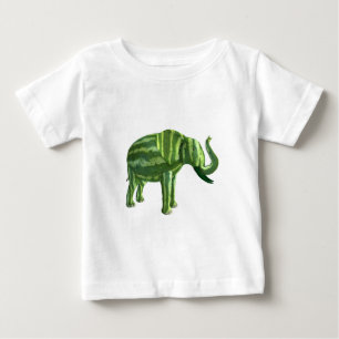T-shirt Pour Bébé Fête nationale de la pastèque Eléphant